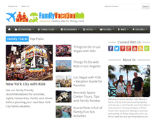 Tablet Screenshot of familyvacationhub.com